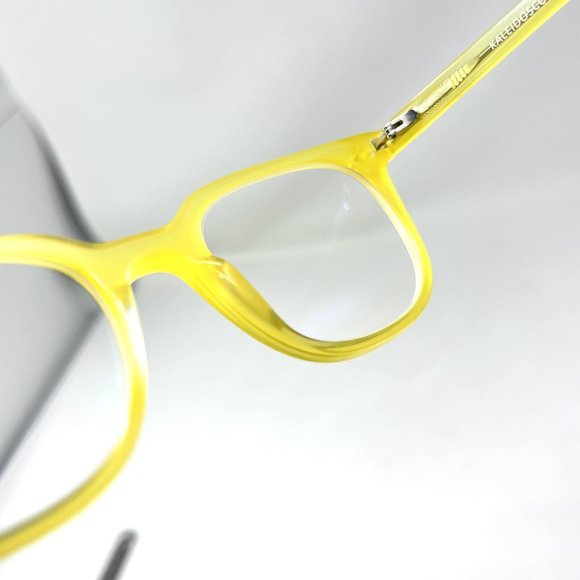 Eyebuy Direct  Kaleidoscope Glasses Square Iridescent Yellow Eyeglasses Frame - Picture 5 of 15